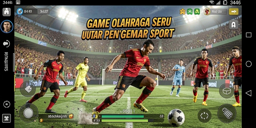 Tangkapan layar dari gameplay yang penuh aksi di 3446.