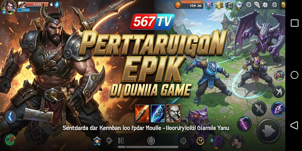Tampilan gameplay <strong>567TV</strong> yang menarik dan penuh aksi pertarungan.