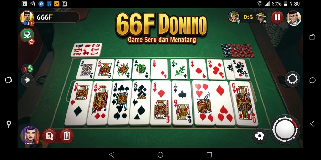 Screenshot menampilkan aktivitas seru dari permainan Domino 666F.