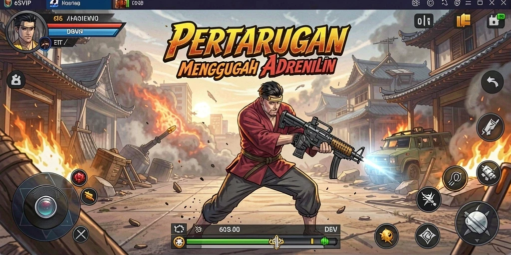 Gameplay seru dari 6SVIP dalam pertarungan Fighting.