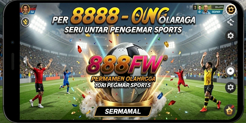 Tampilan gameplay menarik dalam 888FW saat pertandingan olahraga.