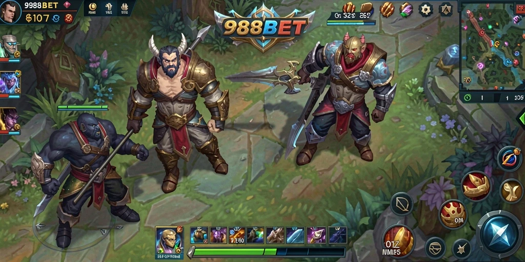 Screenshot dari gameplay menakjubkan 988BET di dunia MMORPG.