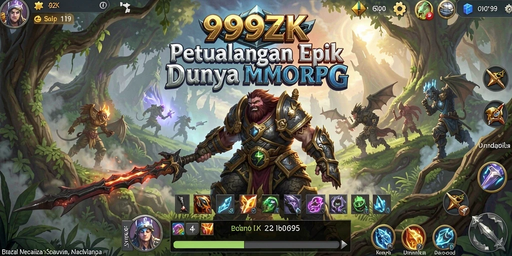 Gameplay seru 999ZK dengan aksi pertarungan yang mendebarkan.