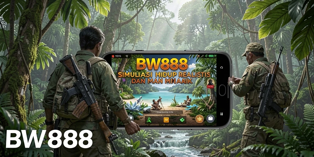 Tangkapan layar utama BW888 yang menampilkan gameplay simulasi yang imersif.