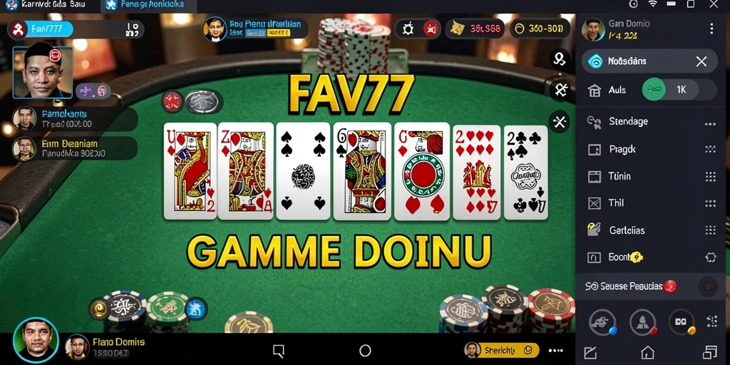 Screenshot gameplay FAV77 yang menampilkan keseruan permainan Domino.