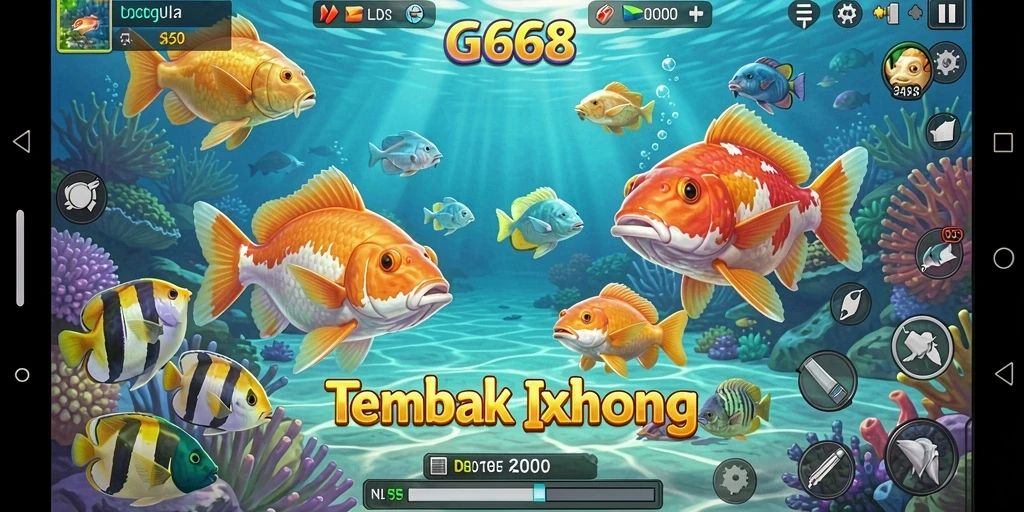 Tampilan gameplay G668 yang seru dan penuh warna.