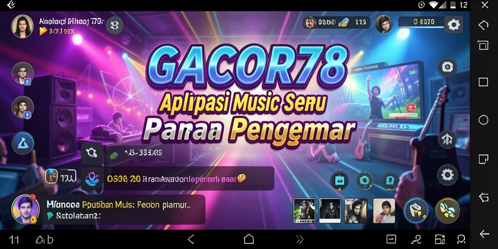 Tampilan menarik GACOR78 saat menikmati berbagai musik.