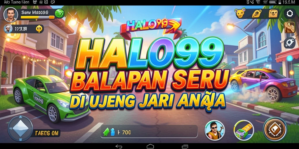 Tampilan gameplay HALO99 yang penuh aksi dan kecepatan.