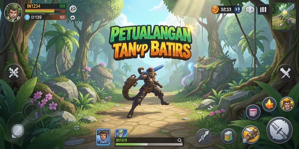 Screenshot menampilkan aksi mendebarkan di dunia petualangan yang menarik.