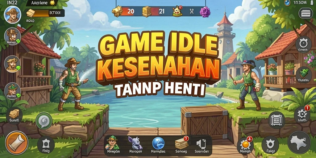 Tampilan gameplay IN22 yang memikat dan interaktif di layar ponsel.