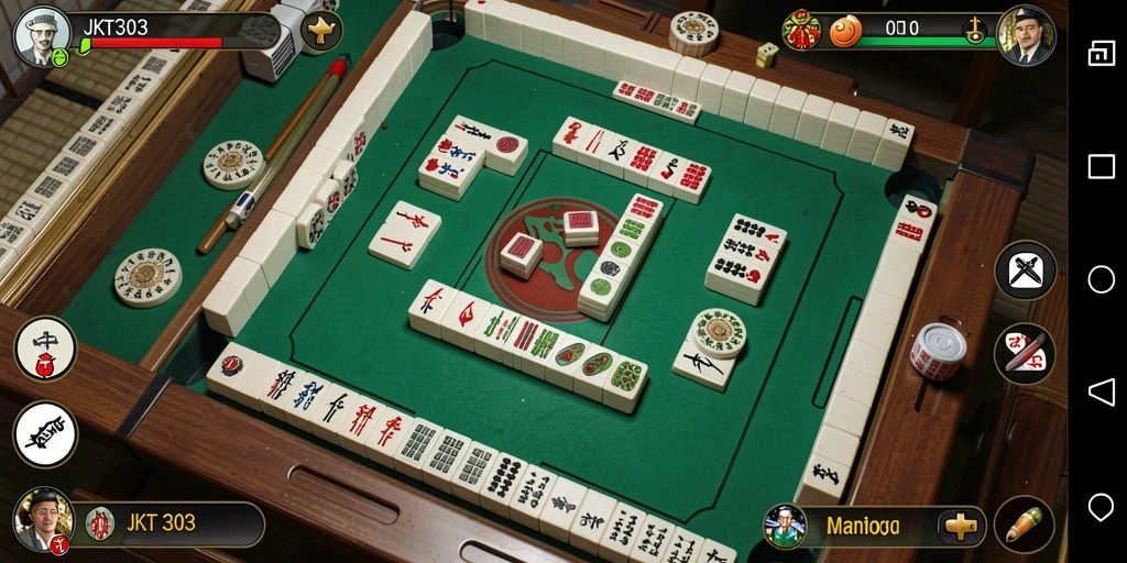 Gameplay seru JKT303 memperlihatkan papan Mahjong dengan grafis menawan.
