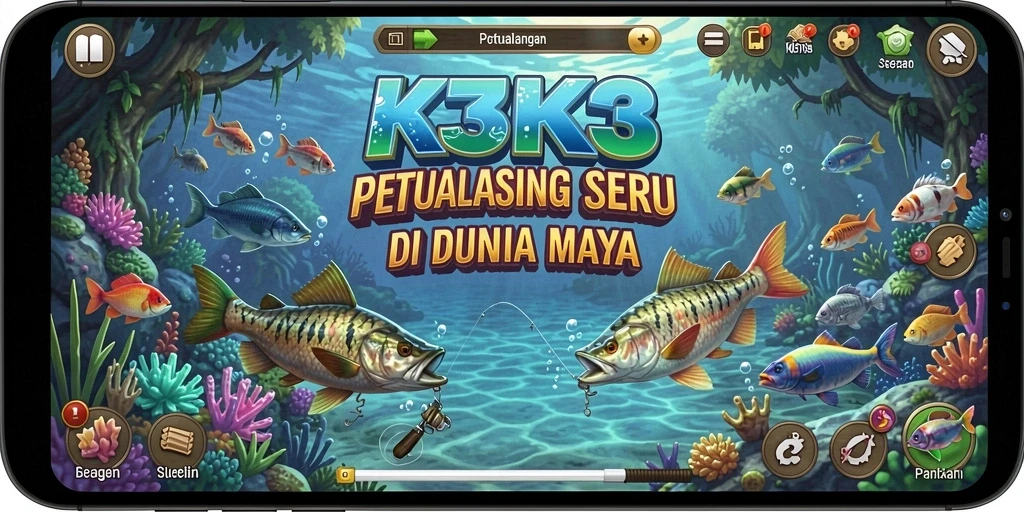 Tangkapan ikan besar di K3K3 dengan grafis menarik.