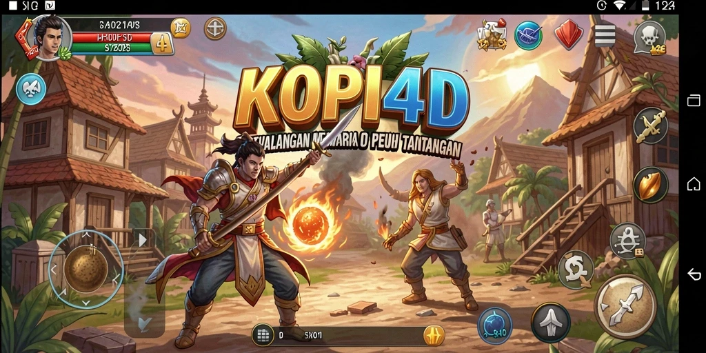 Tampilan gameplay KOPI4D yang menakjubkan saat menjelajahi dunia petualangan.