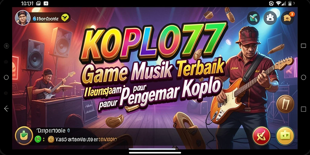 Tampilan gameplay KOPLO77 yang seru dan interaktif dengan musik koplo.