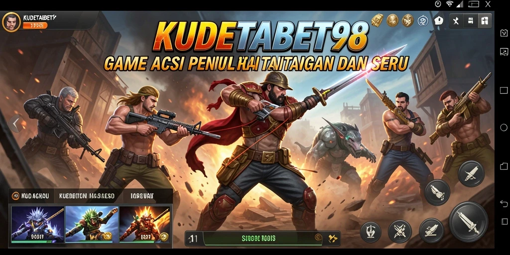 Screenshot utama KUDETABET98 menampilkan aksi seru dan intens.