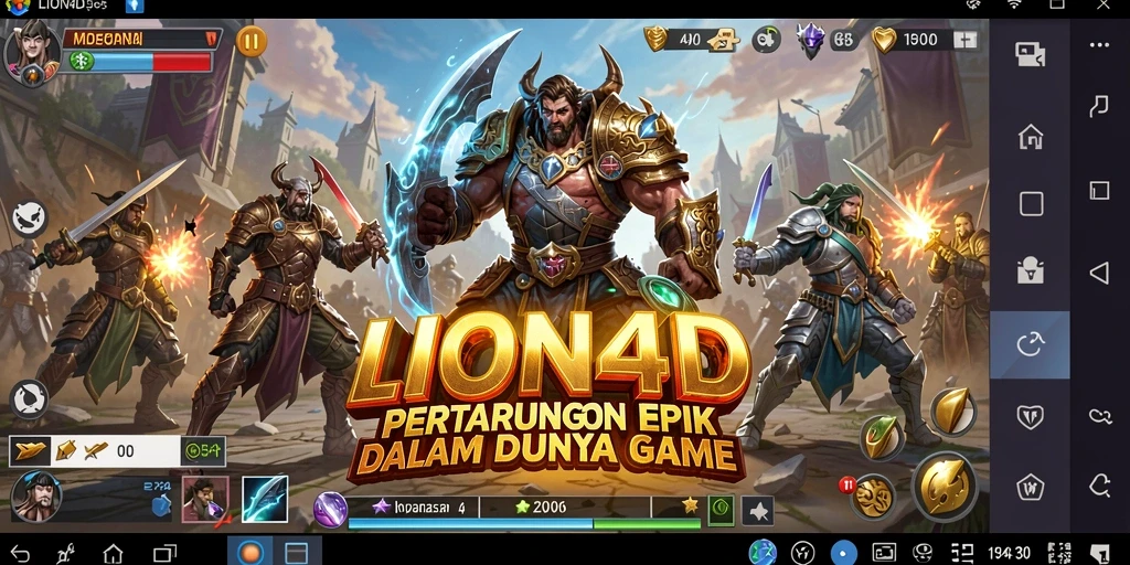 Tampilan gameplay LION4D yang seru dan penuh aksi.