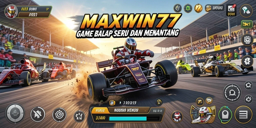 Gameplay seru dengan mobil balap yang cepat dan menantang.