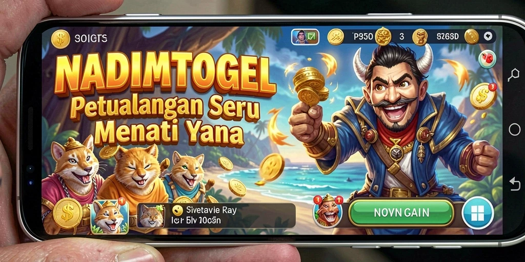 Gameplay NADIMTOGEL yang menampilkan aksi petualangan menarik.