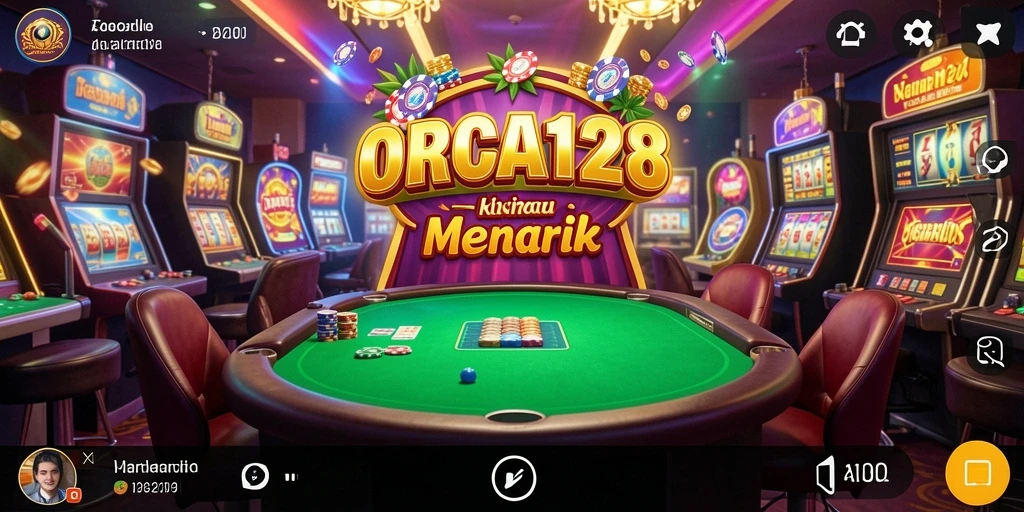 Tampilan menegangkan dari permainan Kasino ORCA128 dalam aksi.
