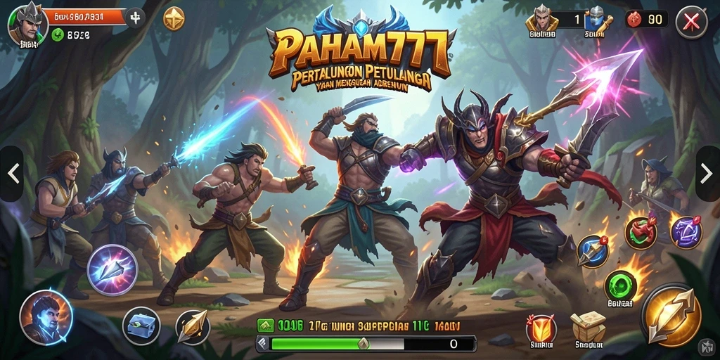 Tampilan seru gameplay PAHAM777 dengan aksi mendebarkan.