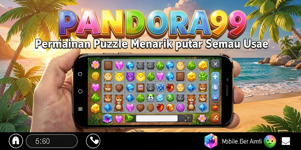 Tampilan gameplay PANDORA99 dengan teka-teki yang menarik.