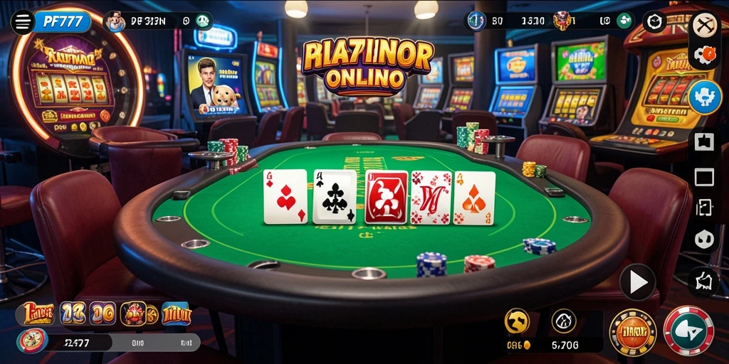 Tampilan menarik gameplay Kasino di PF777 dengan pilihan permainan menarik.