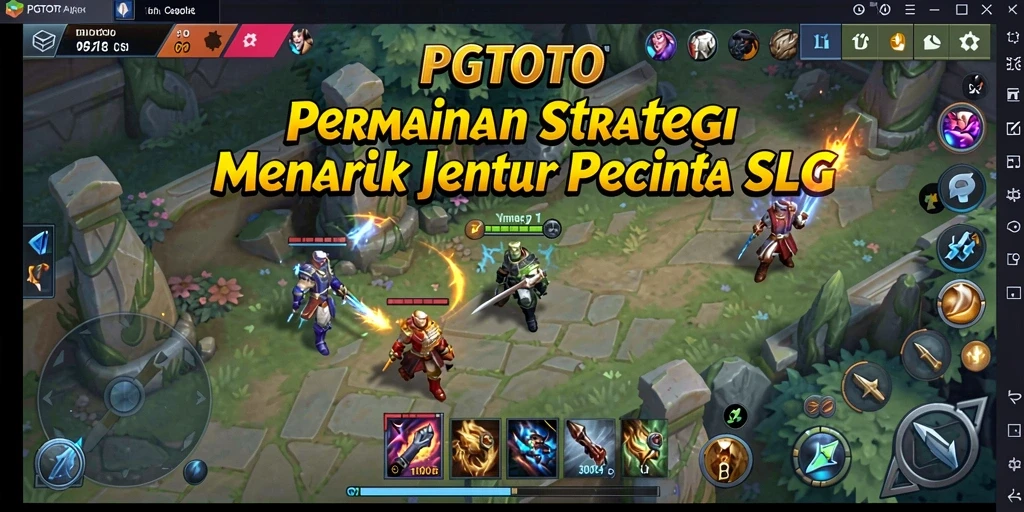 Screenshot gameplay PGTOTO dengan aksi pertempuran yang mendebarkan.