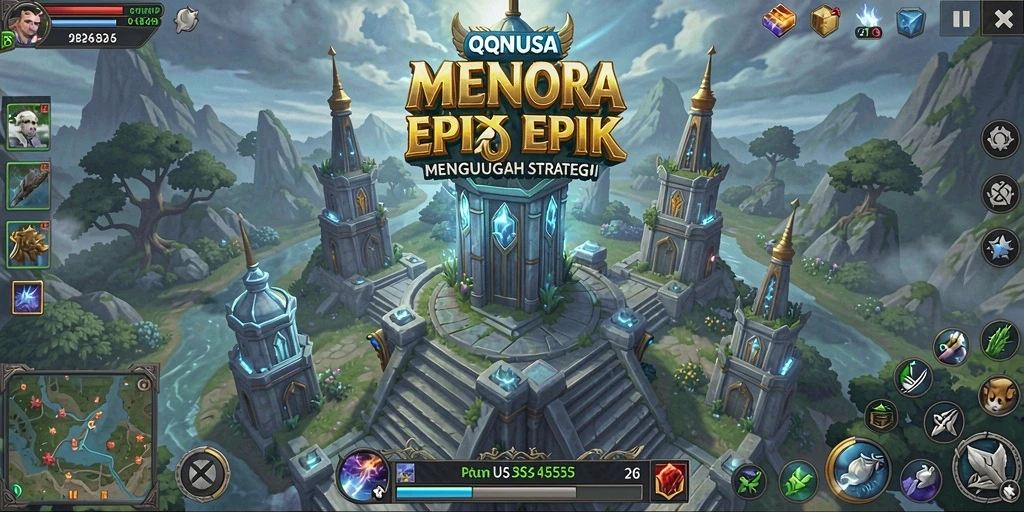 Gameplay seru dan strategis dari QQNUSA dalam Tower Defense.