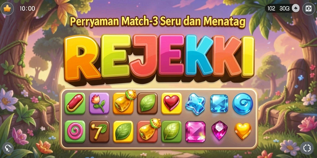 Menampilkan gameplay seru dan menantang di REJEKI.