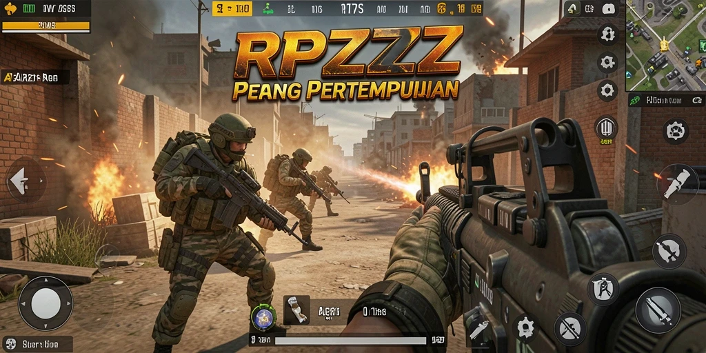 Gameplay menegangkan dalam RPZZZ dengan aksi tembak-menembak yang seru.