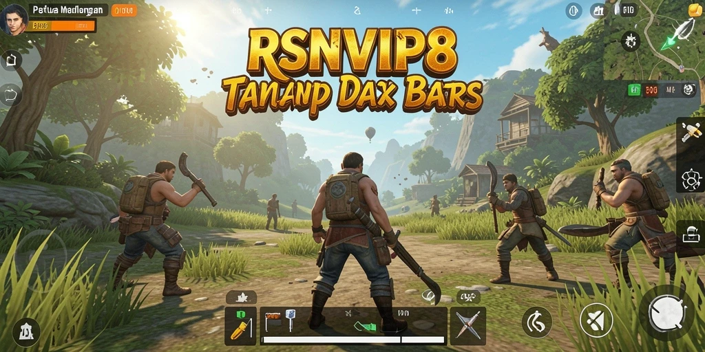 Tampilan gameplay RSNVIP8 dalam dunia terbuka yang luas dan memukau.