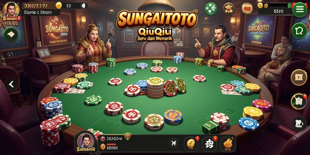 Screenshot SUNGAITOTO menampilkan gameplay QiuQiu yang menarik.