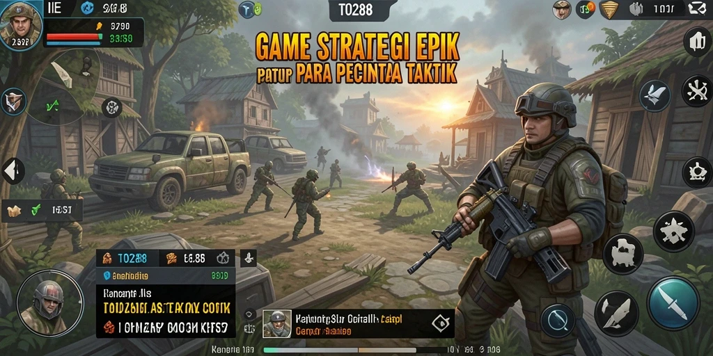 Screenshot gameplay TO288 menampilkan pertempuran strategi yang seru dan mendalam.