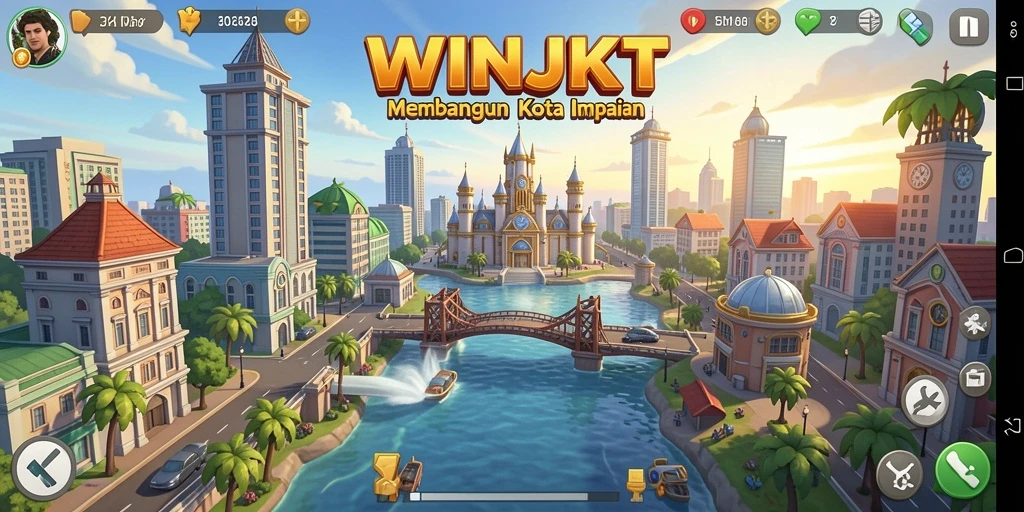 Tampilan gameplay WINJKT yang memukau dan interaktif.